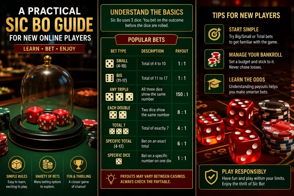 A Practical Sic Bo Guide for New Online Players