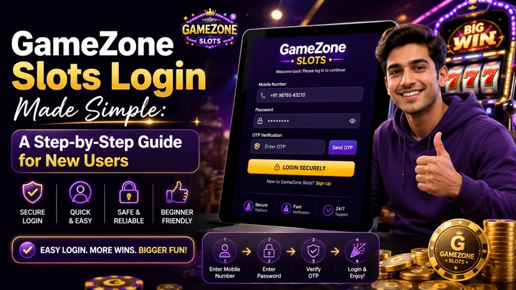 GameZone Slots Login Made Simple: A Step-by-Step Guide for New Users
