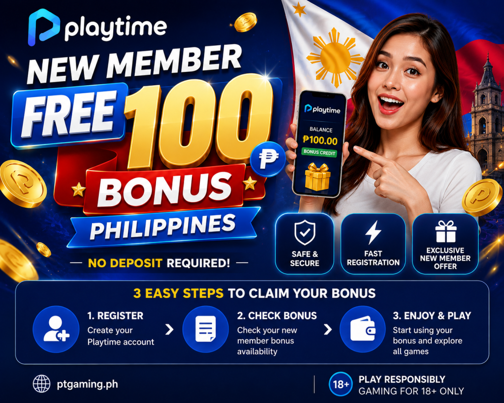 PT Gaming New Member Free ₱100 Bonus Philippines Guide