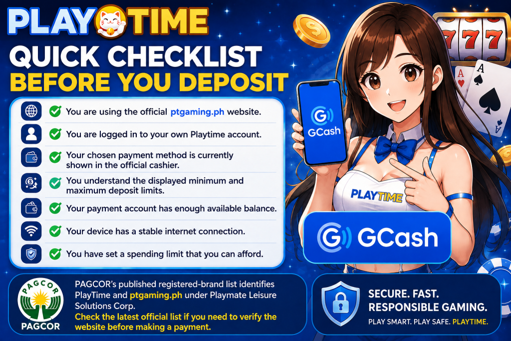 Quick Checklist Before You Deposit