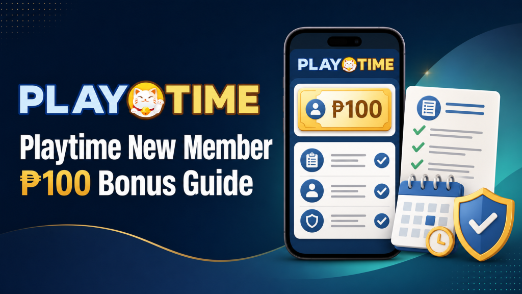 Playtime New Member Free ₱100 Bonus Philippines Guide