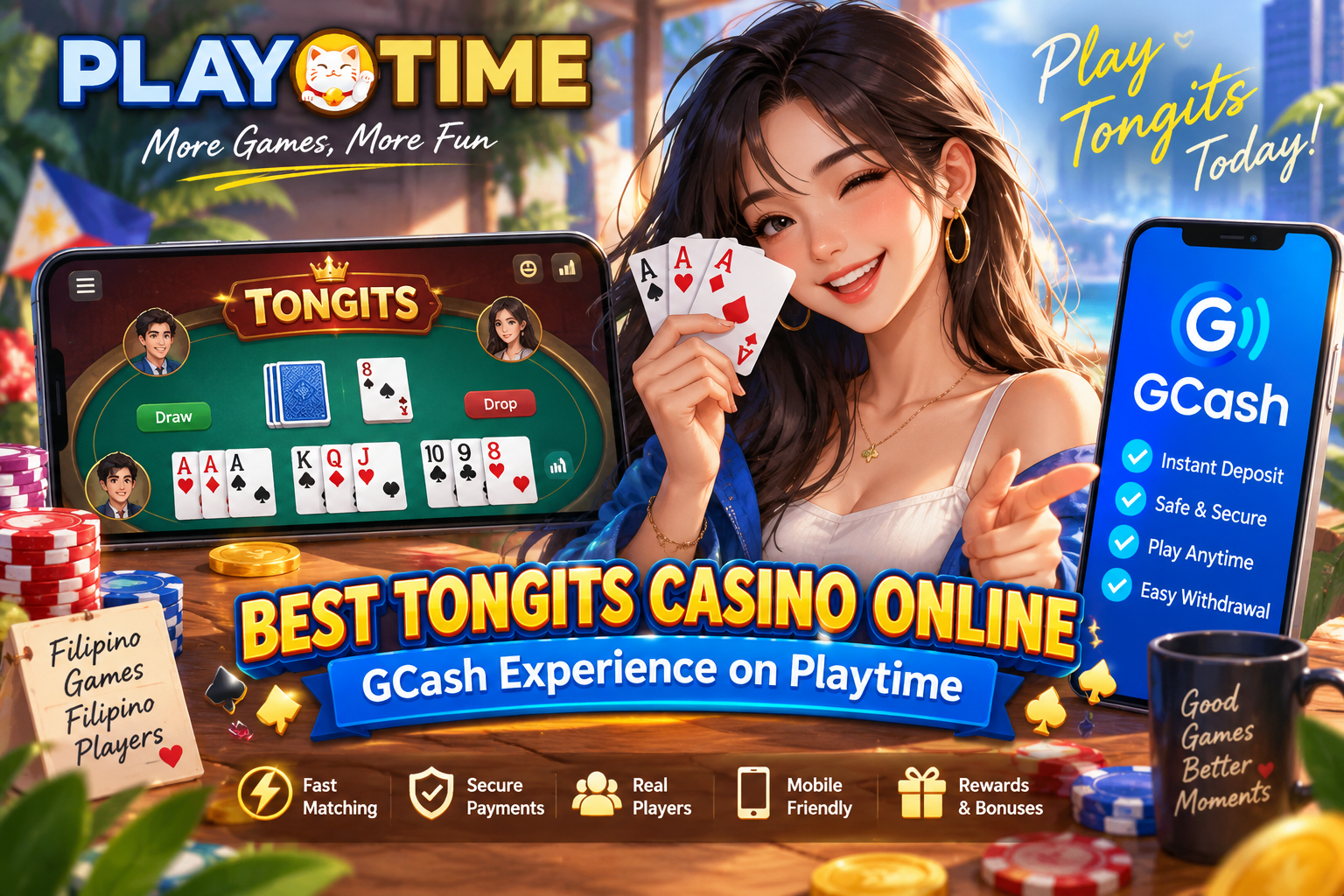 Best Tongits Casino Online GCash Experience on Playtime