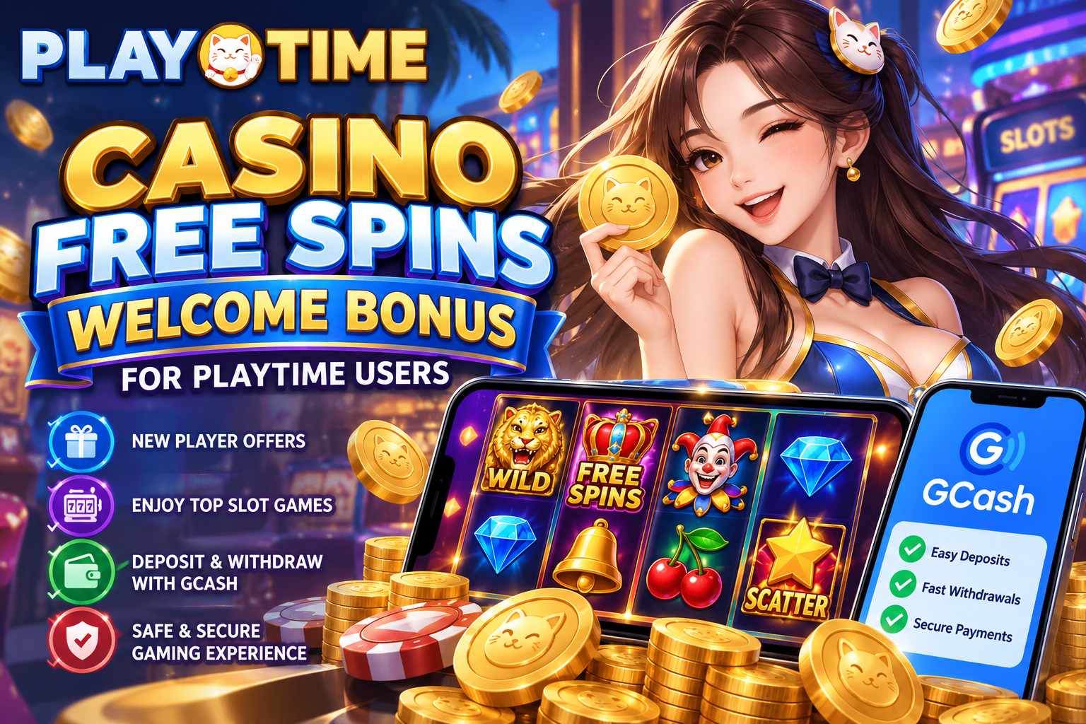Best Casino Free Spins Welcome Bonus for Playtime Users