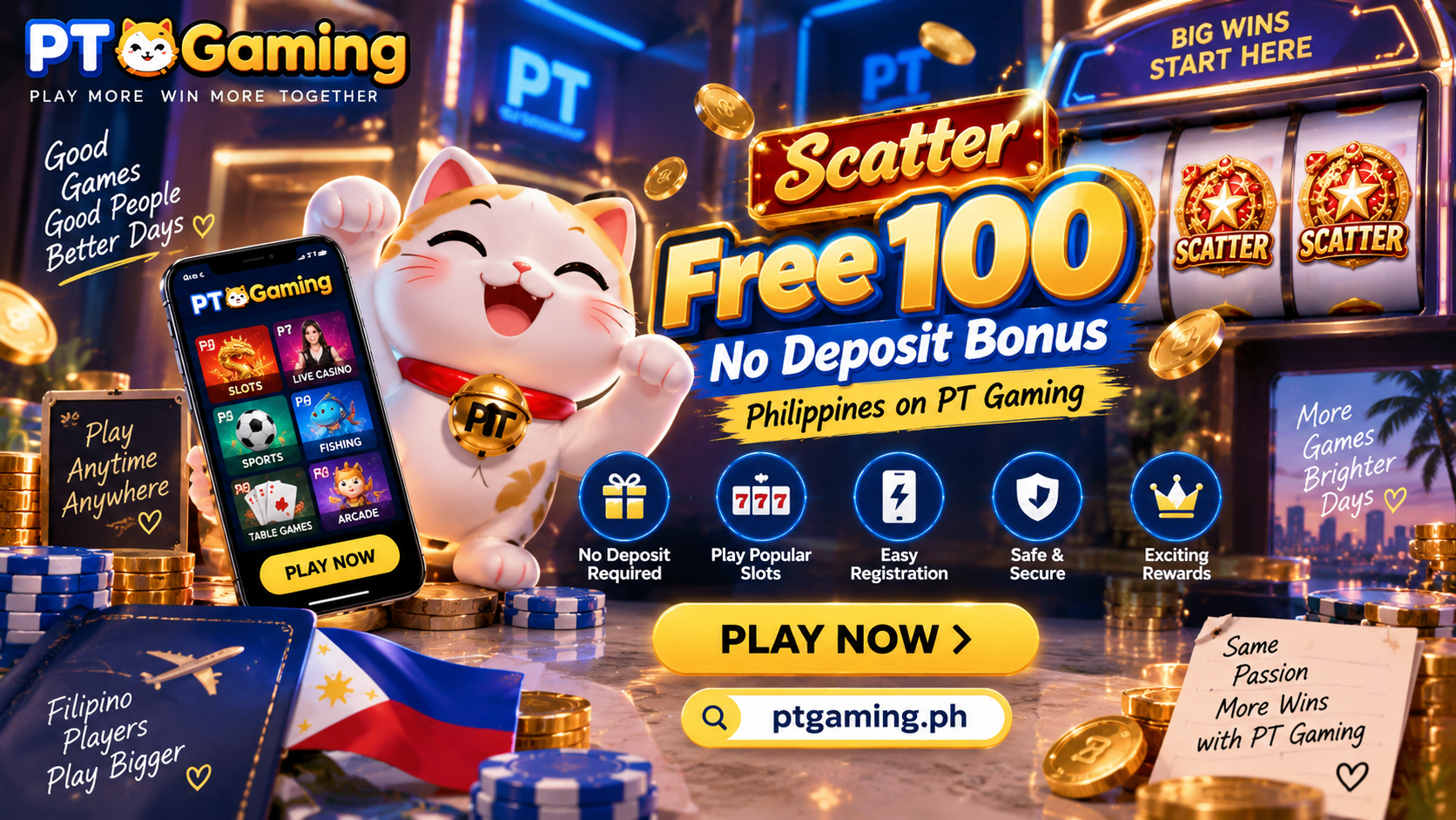 Scatter Free 100 No Deposit Bonus Philippines